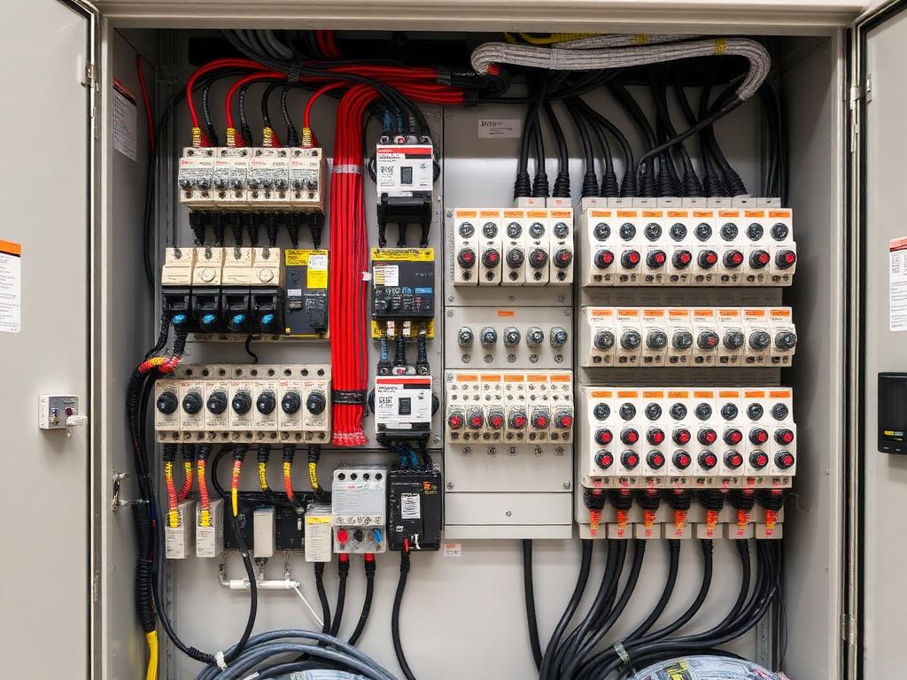 Quadro elettrico di controllo industriale